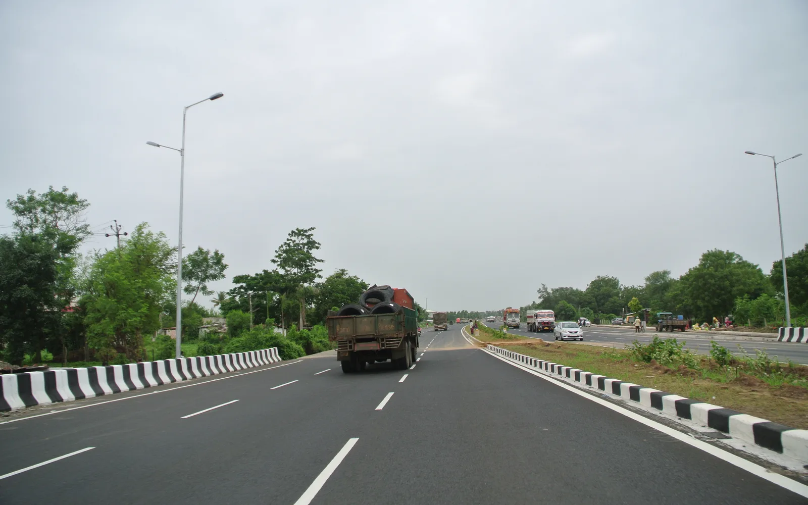 Freight truck on highway